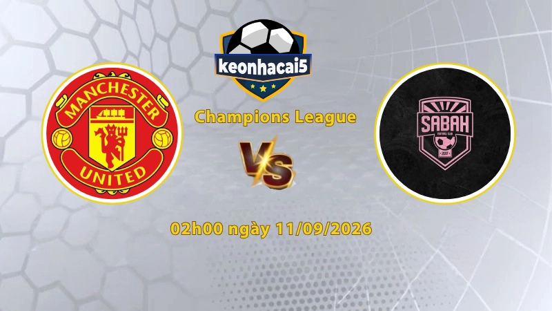 Soi kèo MU vs Sabah Baku, 02h00 ngày 11/09, Cúp C1 Châu Âu 2026/27: Quỷ Đỏ áp đảo